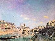 Johann Barthold Jongkind The Seine and Notre Dame in Paris USA oil painting artist